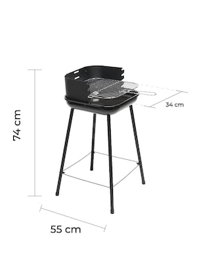 Asador de carbón Naterial BBQ