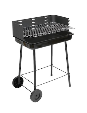 Asador Carbón Naterial Trolley BBQ De Acero