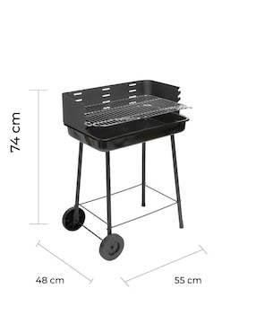 Asador de carbón Naterial Trolley BBQ