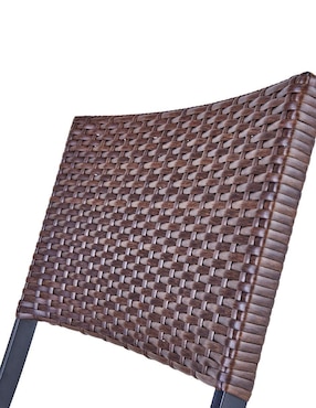 Juego de sillas 4 piezas Naterial de ratán PVC