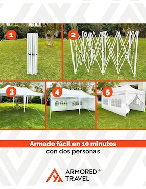Carpa Armored Travel ancho 300 cm x largo 600 cm