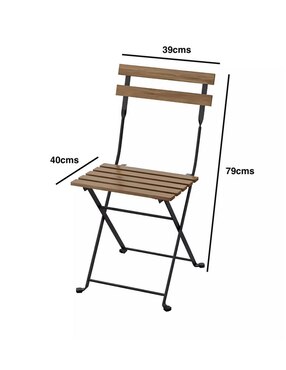 Silla plegable Proudco de madera acacia