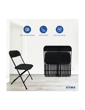 Juego de sillas 10 piezas Styrka de acero