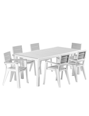 Set Comedor MQ Madeira Silver