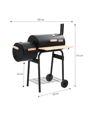 Asador de carbón Bluelander CBHH-0308