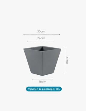 Maceta New Garden Clavel 30 de plástico