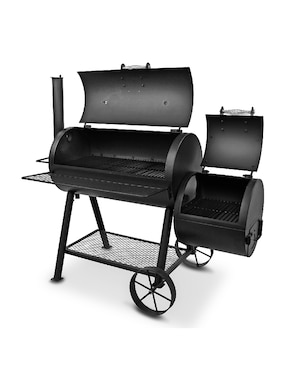 Asador carbón Oklahoma Joe's Smokers Offset Highland de acero inoxidable