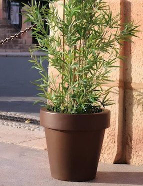 Maceta New Garden Magnolia de plástico con sistema automático de riego