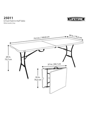 Mesa plegable Lifetime