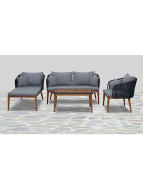 Chaise lounge Wision de madera acacia