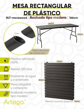 Mesa Jardín Folding Table Artego