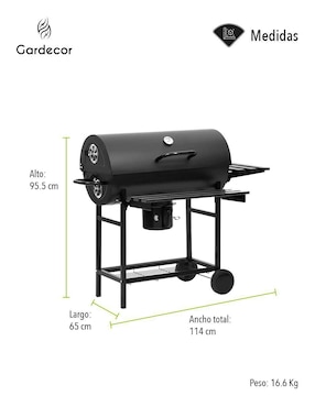Asador de carbón Gardecor ASA-2N