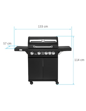 Asador de gas Heuman Brand