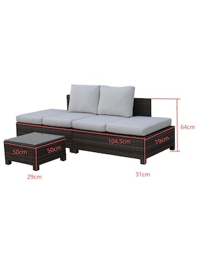 Set modular Arzo Haus Outdoor
