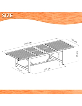 Mesa de centro De Jardin Leyland Extensible Midtown Concept