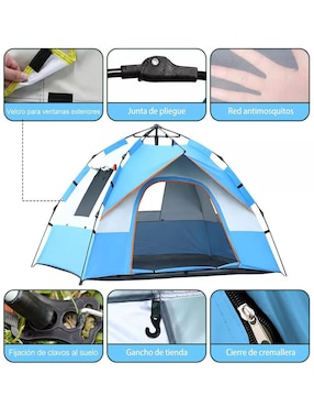 Carpa Belug ancho 189 cm x largo 189 cm
