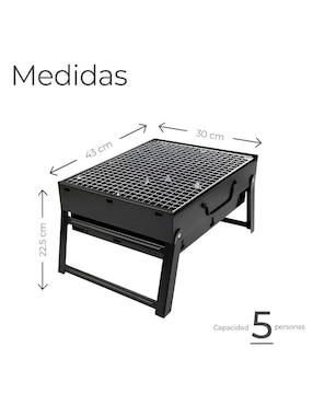 Asador de carbón Wünd