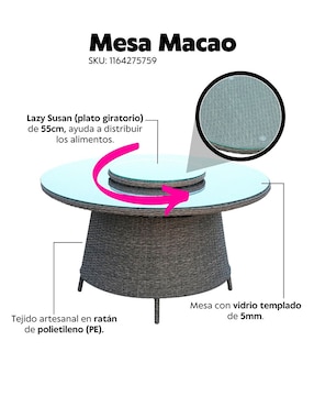 Mesa Macao Lottus