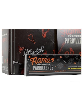Paquete de fósforos Parrillero Flama