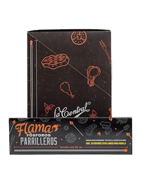 Paquete de fósforos Parrillero Flama