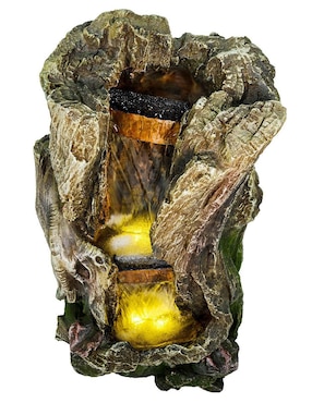 Fuente de agua Farzin con luz de poliresina