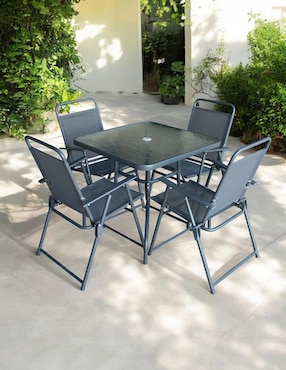 Comedor Jardín Ilios Innova para 4 personas de cristal