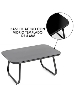 Sala 4 piezas Jardín Ilios Innova de acero