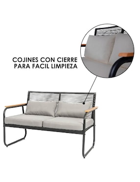 Sala 4 piezas Jardín Ilios Innova de acero