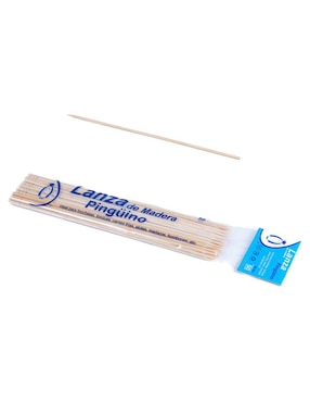 Set de brochetas de madera Pingüino 50 piezas