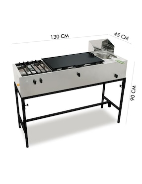 Plancha Mindejal EMO-022 de acero inoxidable