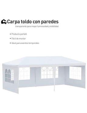 Carpa Bluelander ancho 300 cm x largo 600 cm
