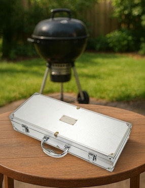 Set utensilios para asar Heuman Brand de acero inoxidable