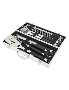Set utensilios para asar Heuman Brand de acero inoxidable