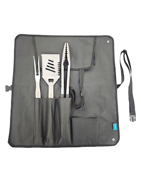 Set utensilios para asar Heuman Brand de acero inoxidable