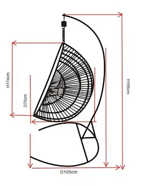 Columpio de jardín Haus