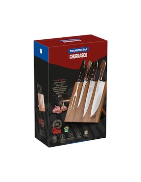 Set utensilios para asar Tramontina de acero inoxidable