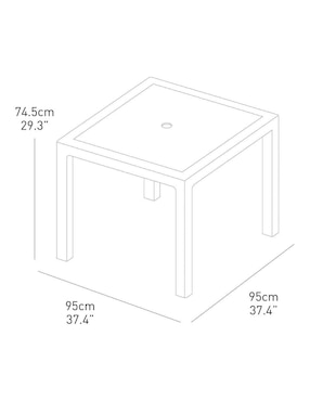 Mesa de comedor Quartet Keter