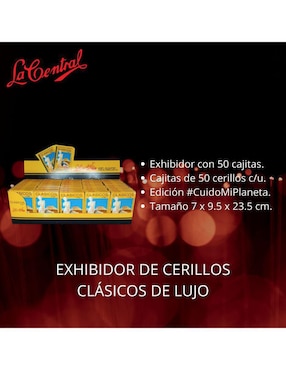 Paquete de cerillos La Central