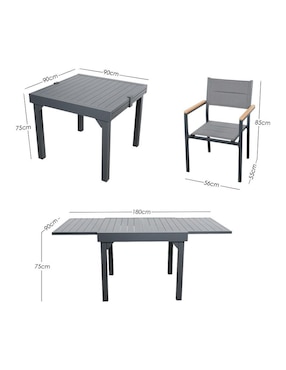Comedor Ilios Innova para 4 personas