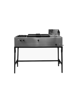 Parrilla Mindejal plancha 118cm de acero inoxidable
