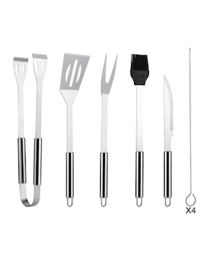 Set utensilios para asar Güish de acero inoxidable