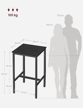 Mesa armable Delon Songmics Home