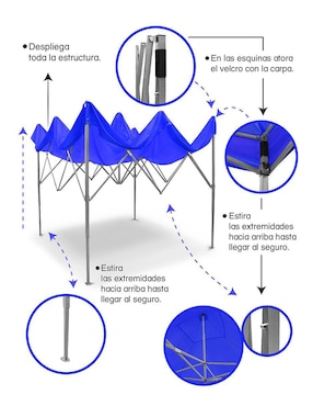 Carpa Andromeda Inc ancho 300 cm x largo 300 cm