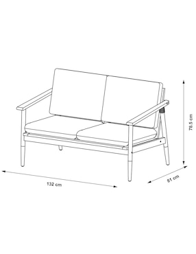 Love seat Haus Outdoor Amanda