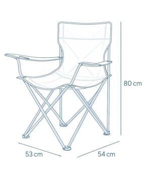Set de sillas plegables 2 piezas Güish
