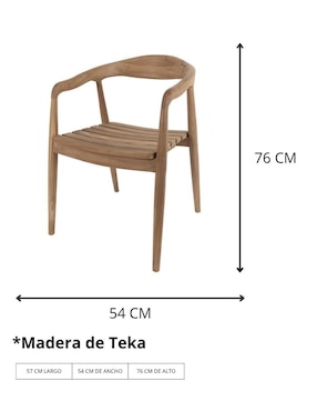 Silla Katoomba Cantia de madera