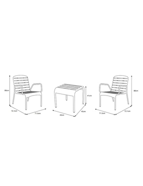 Set de sillas exterior Haus Outdoor