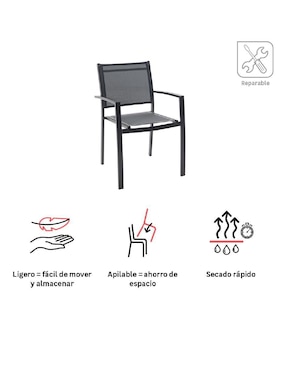 Juego de sillas 4 piezas Naterial