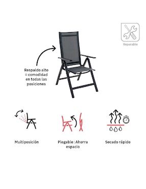 Juego de sillas 4 piezas Naterial