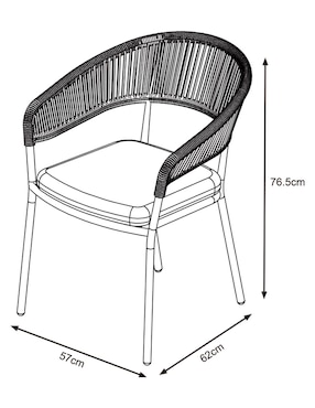 Set de sillas 2 piezas Caribe Haus Outdoor